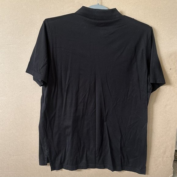 Peter Millar Mens 100% Cotton Size‎ XL Short Sleeve Black Logo Polo Shirt - Picture 4 of 6